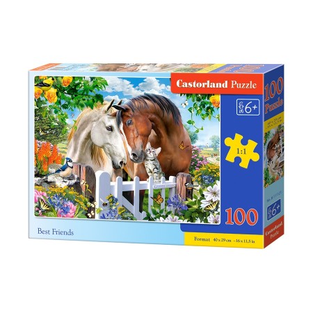 Puzzle 100 el. Best Friends - Konie