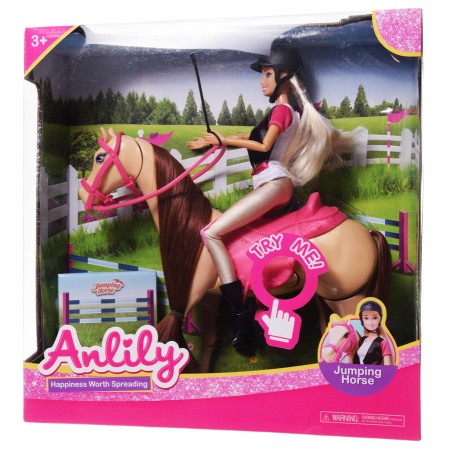 Lalka Anlily z koniem
