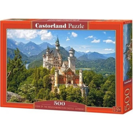 Puzzle 500 el. View on the Neuschwanstein Castel Germany - Widok na zamek