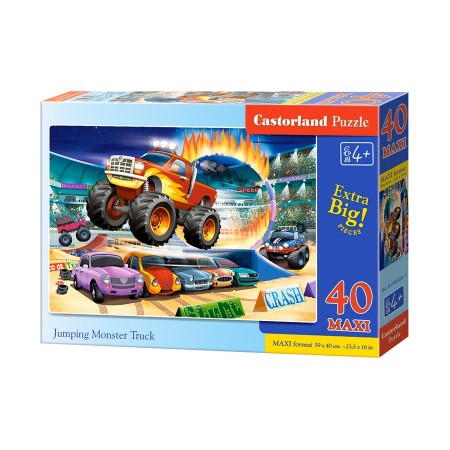 Puzzle 40 elementów MAXI Jumping Monster Truck